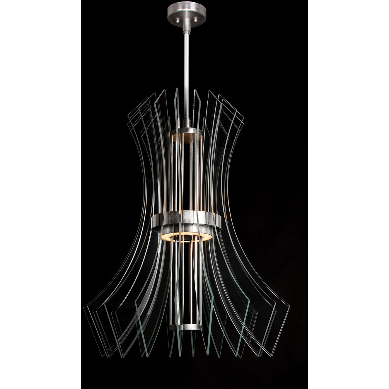 Newton 3 Light 27.5 inch Silver Pendant Ceiling Light