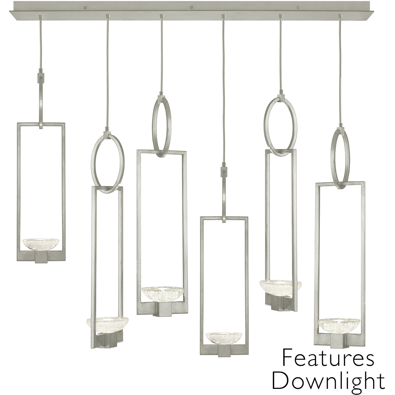 Delphi LED 48 inch Silver Pendant Ceiling Light