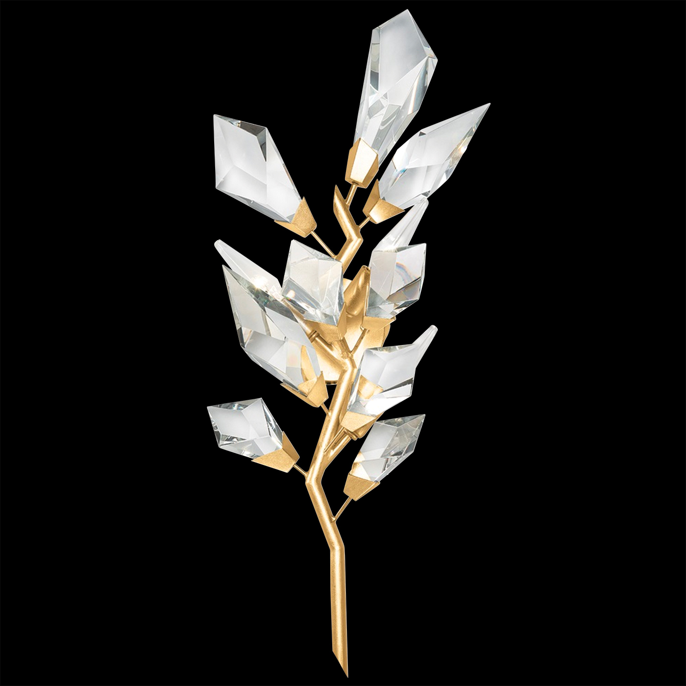 Foret 3 Light 12 inch Gold Sconce Wall Light