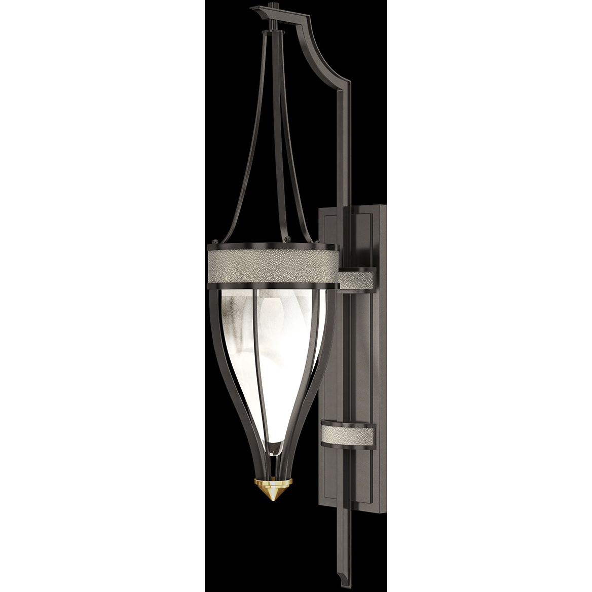 Mirage 1 Light 7.5 inch Black Sconce Wall Light
