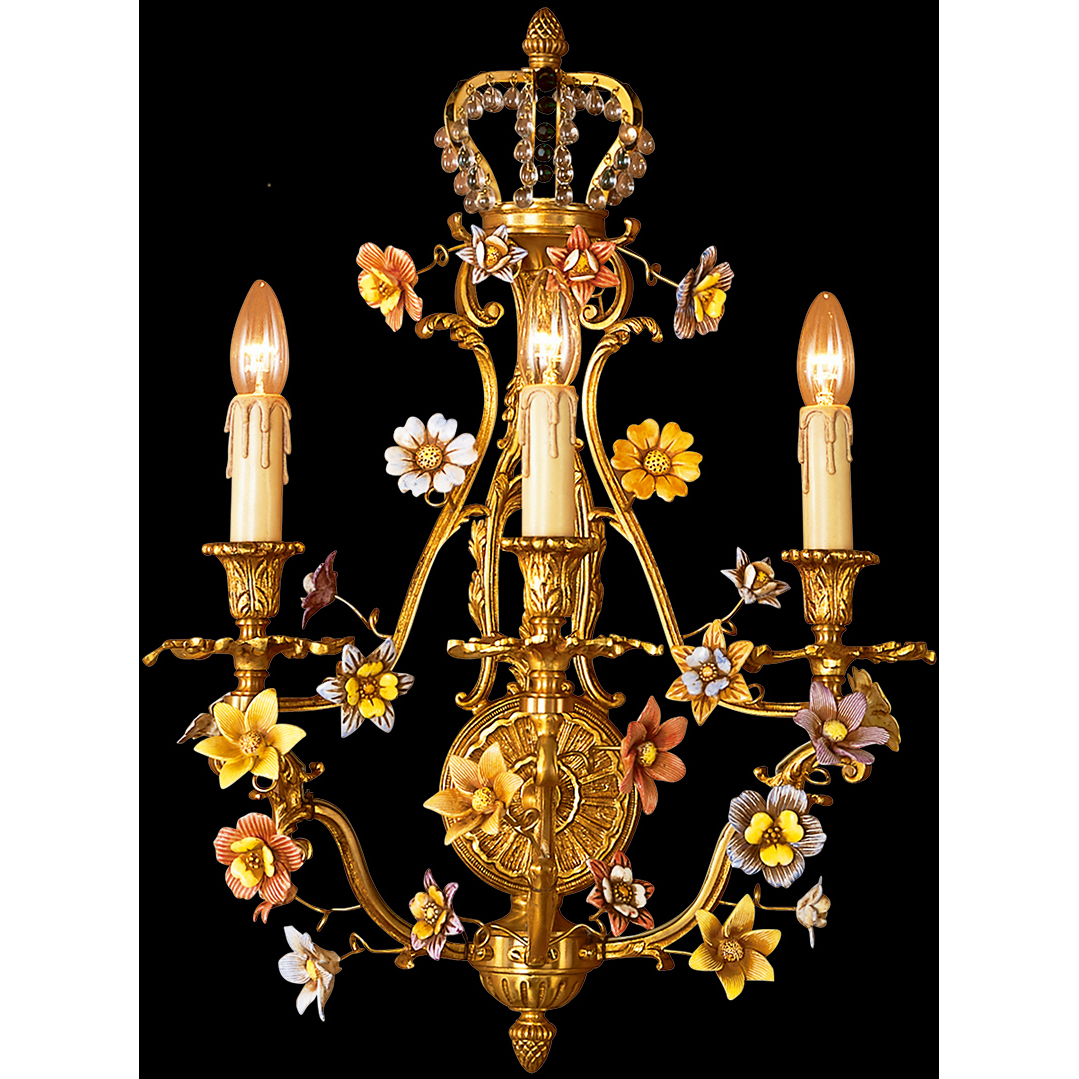Mariner Luxury LED 18.5 inch French Gold Wall Sconce Wall Light