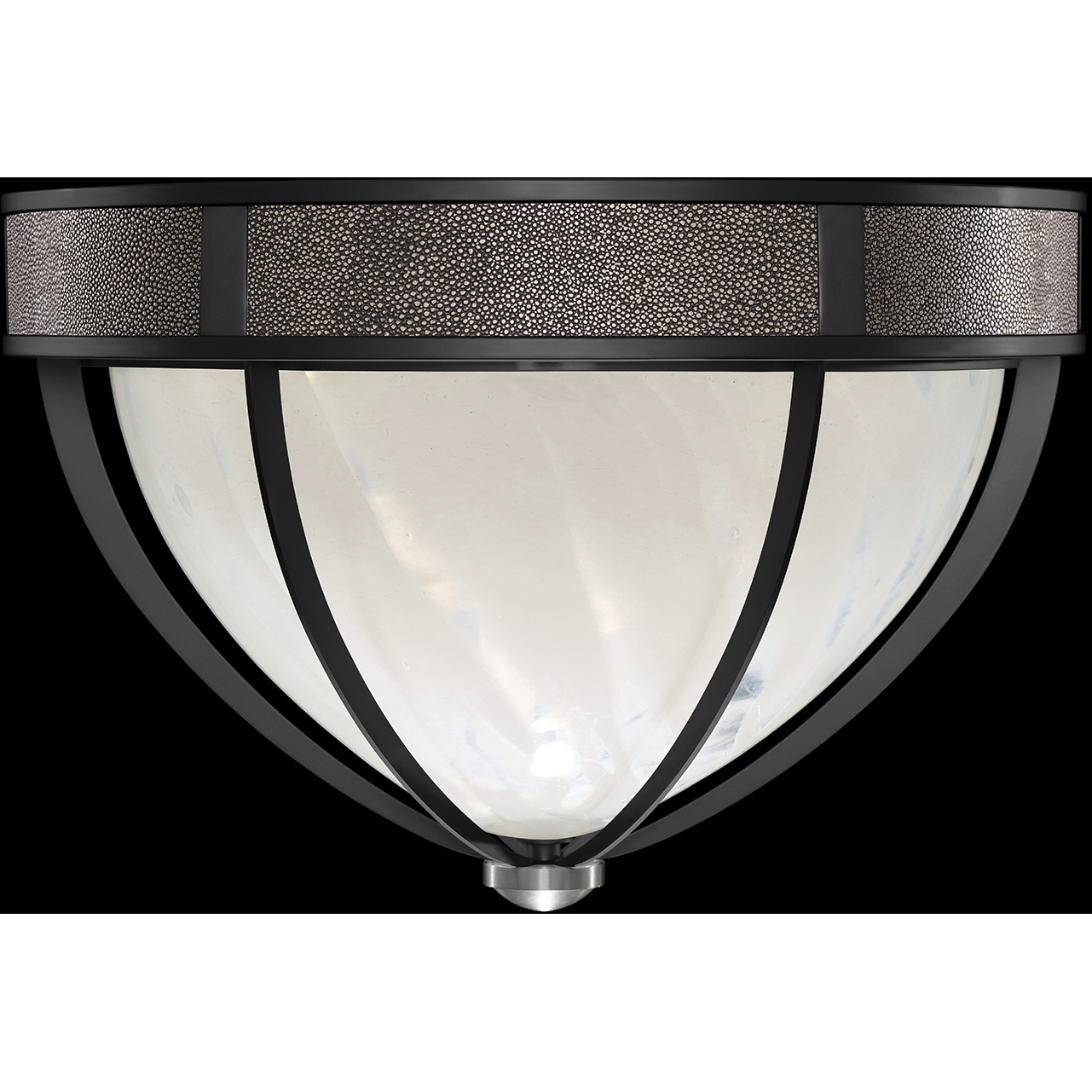 Mirage 3 Light 18.75 inch Black Flush Mount Ceiling Light