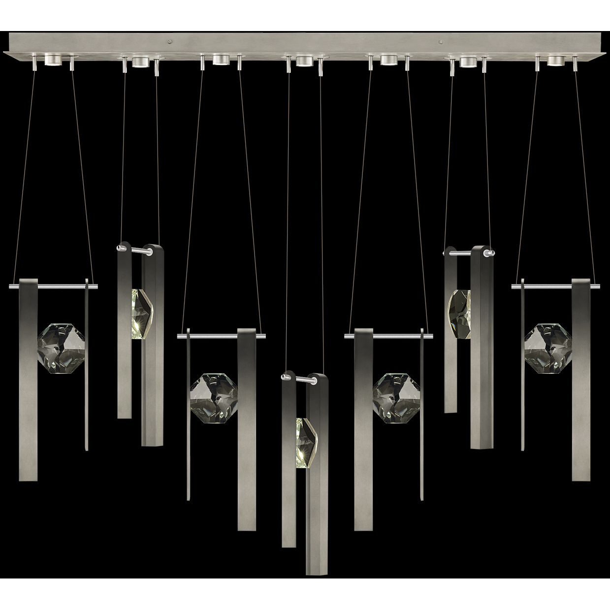 Aria 14 Light 60 inch Silver Pendant Ceiling Light