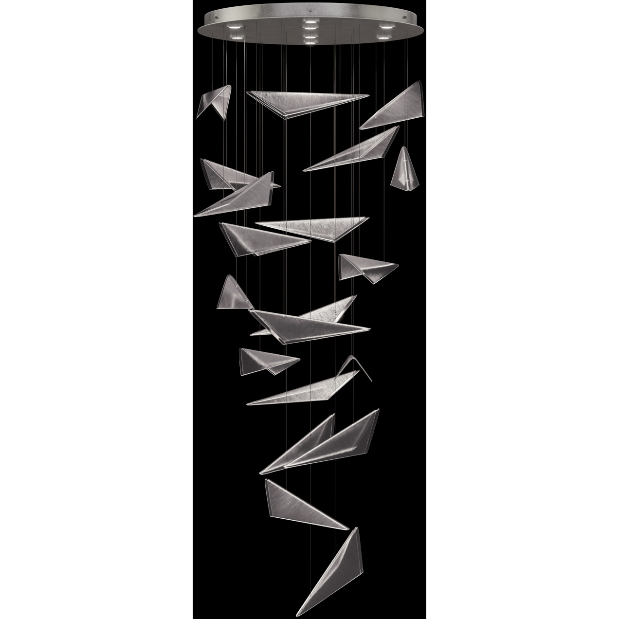 Volo 8 Light 36 inch Silver Pendant Ceiling Light
