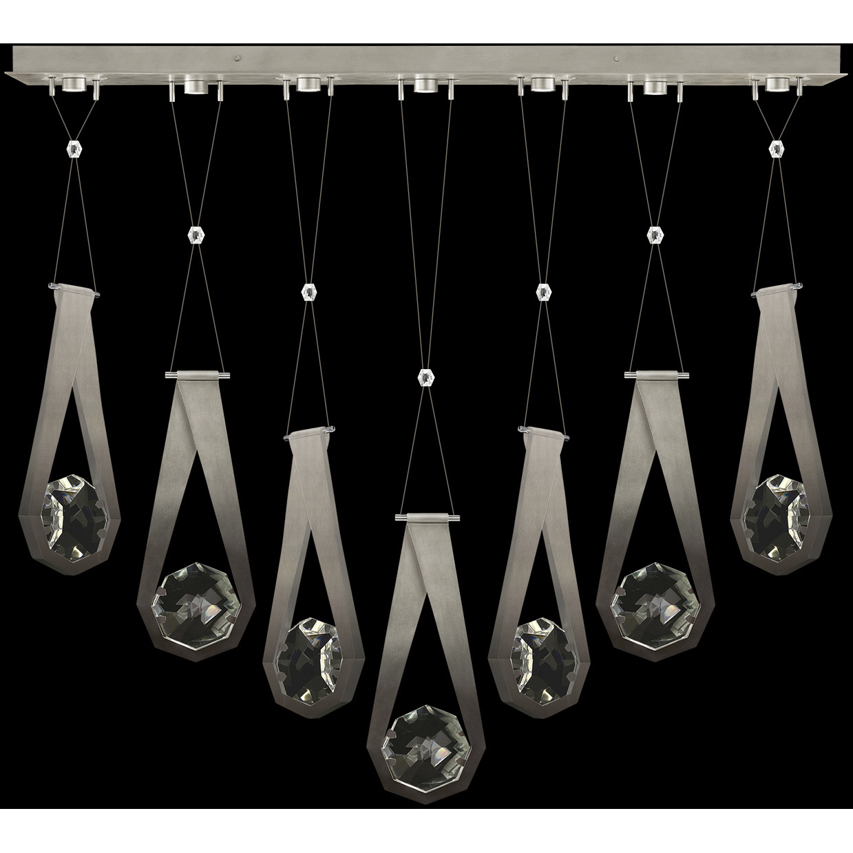 Aria 14 Light 60 inch Silver Pendant Ceiling Light