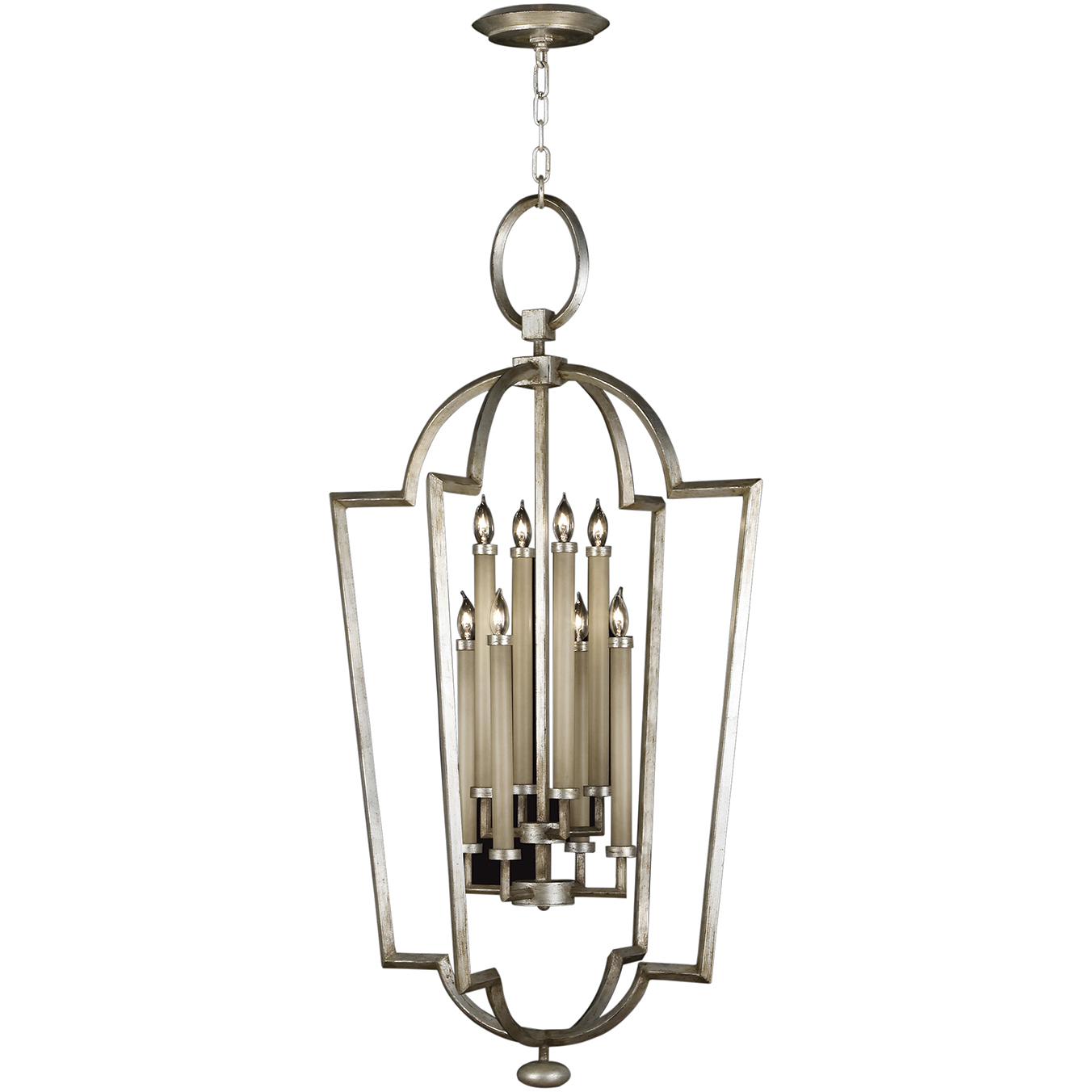 Allegretto 8 Light 28 inch Silver Pendant Ceiling Light
