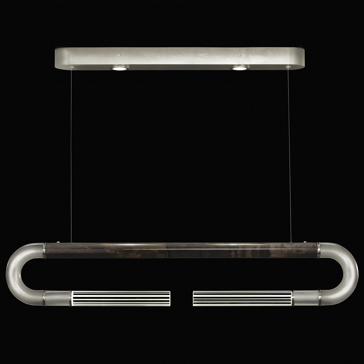 Antonia LED 52 inch Silver Pendant Ceiling Light