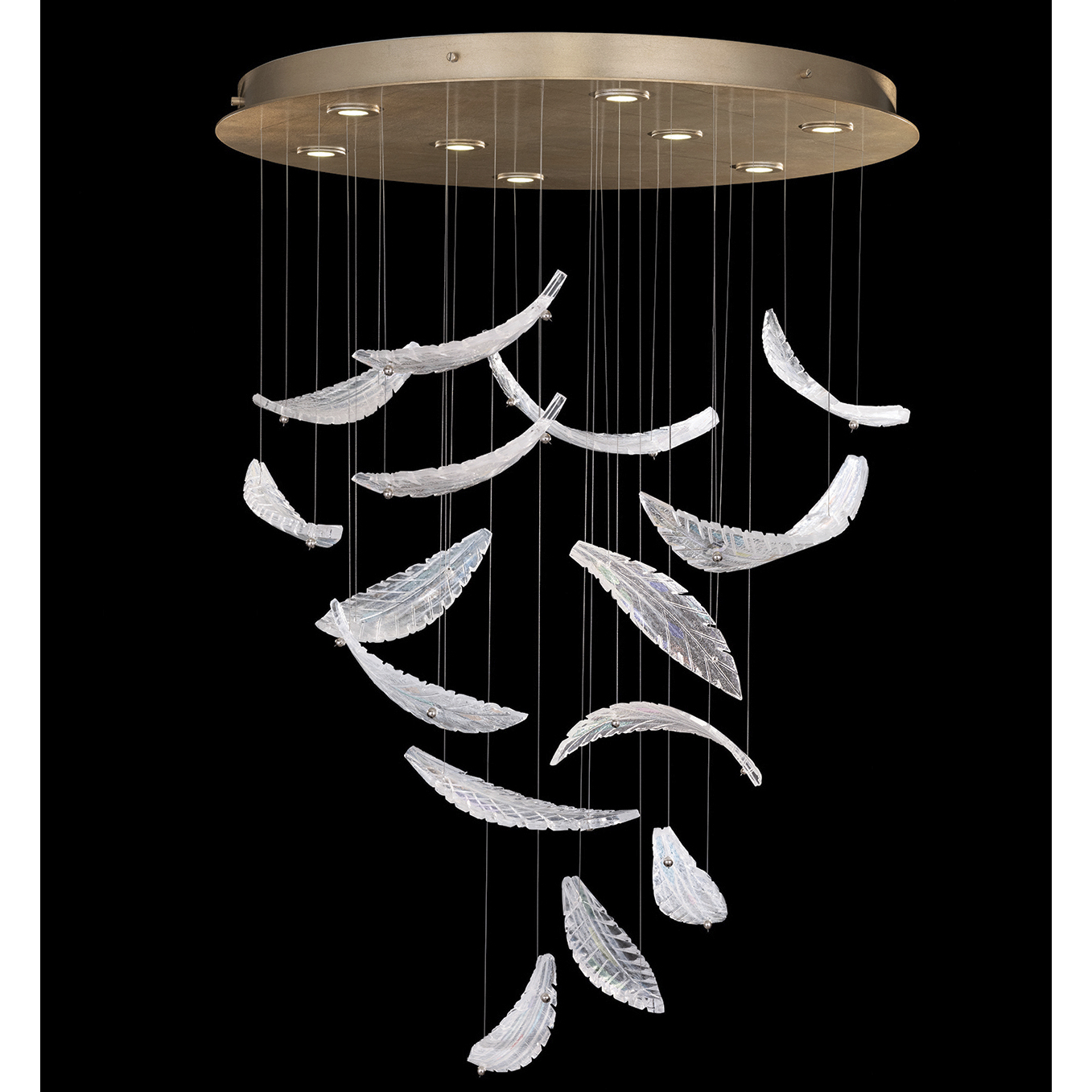Elevate 8 Light 32 inch Gold Pendant Ceiling Light