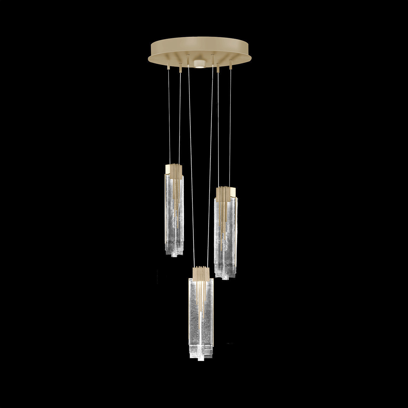 Arpeggio 4 Light 16 inch Gold Pendant Ceiling Light