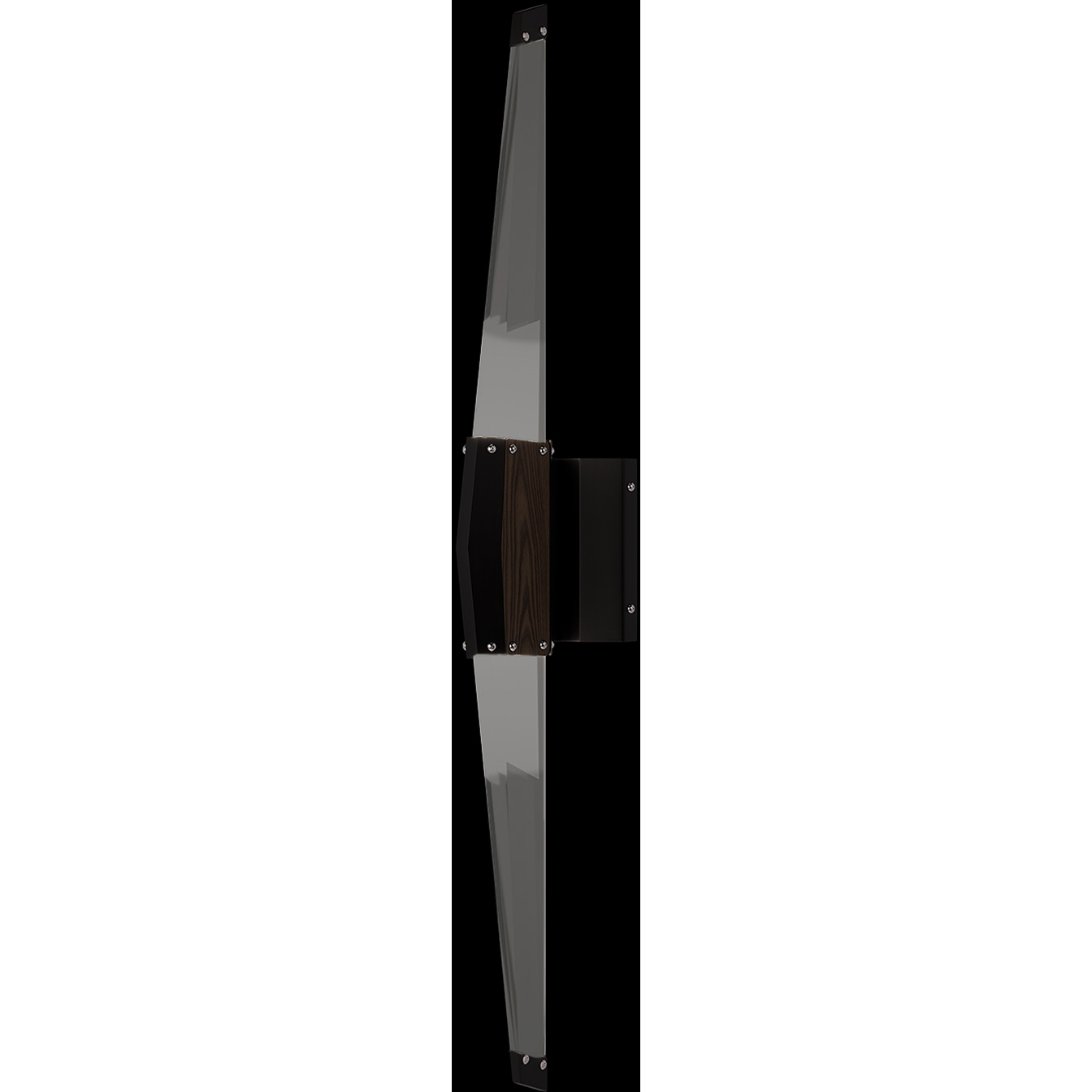 Blade 2 Light 4.5 inch Black Sconce Wall Light