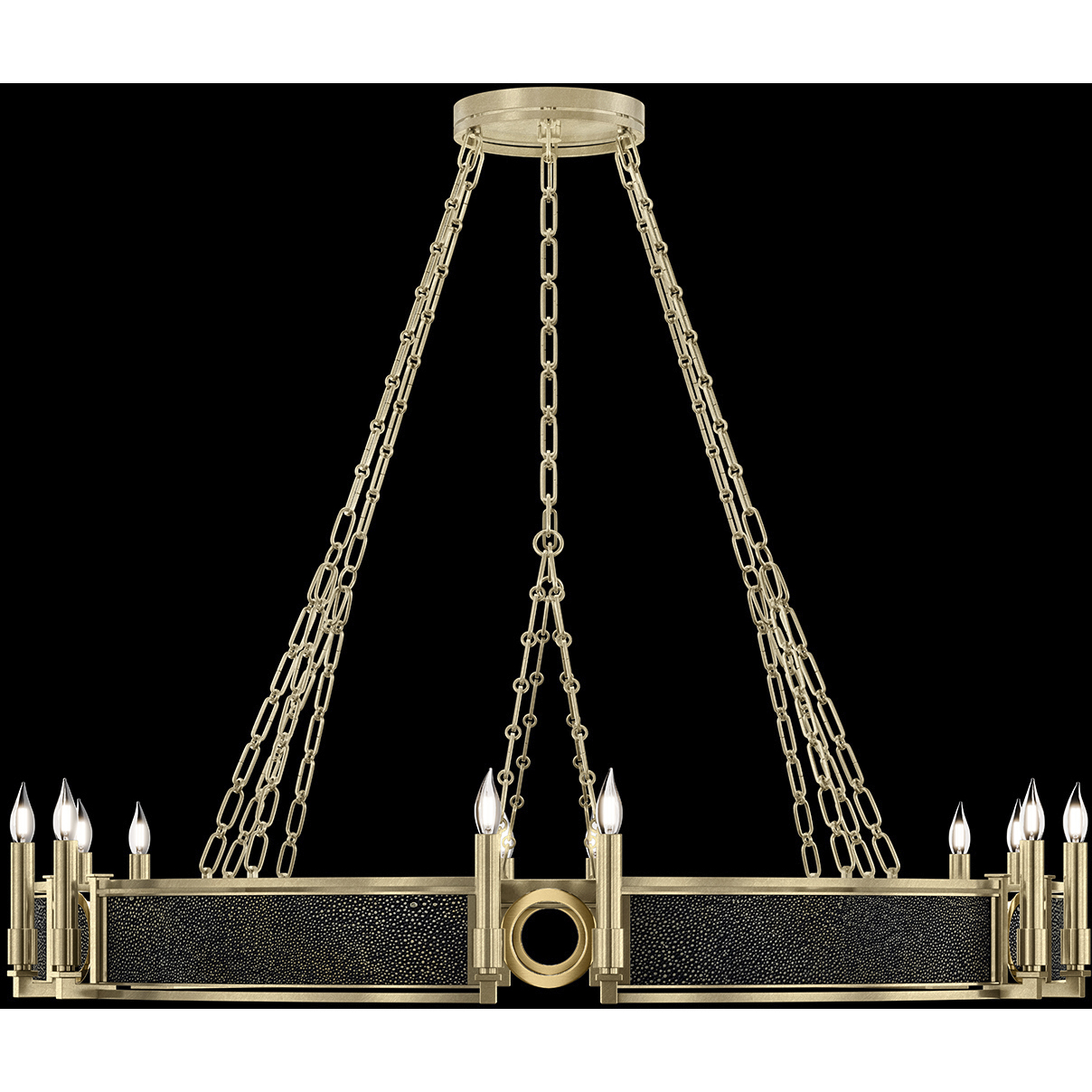 Mirage 12 Light 49.75 inch Gold Chandelier Ceiling Light