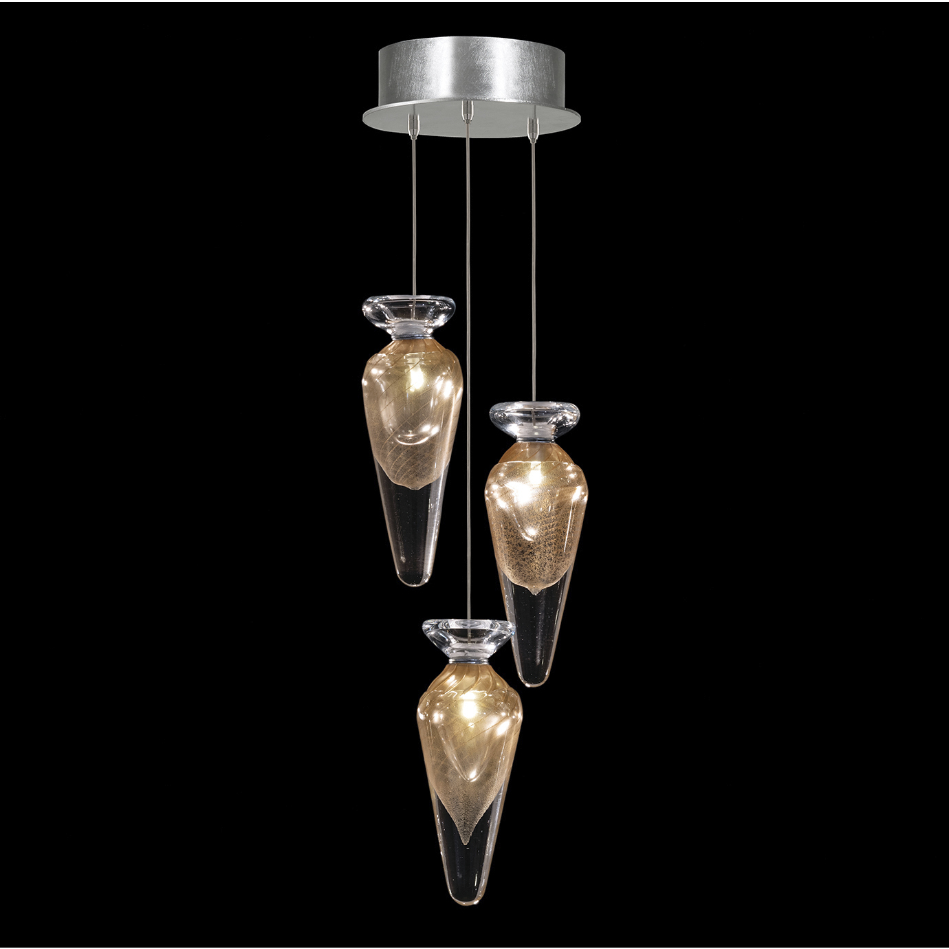 Essence 3 Light 8.5 inch Silver Pendant Ceiling Light