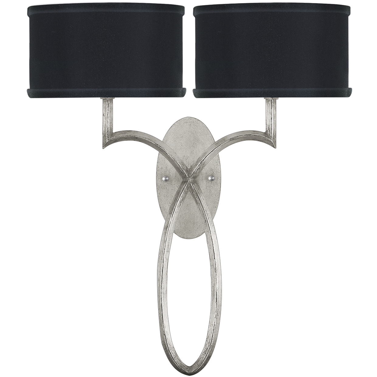 Allegretto 2 Light 18 inch Silver Sconce Wall Light