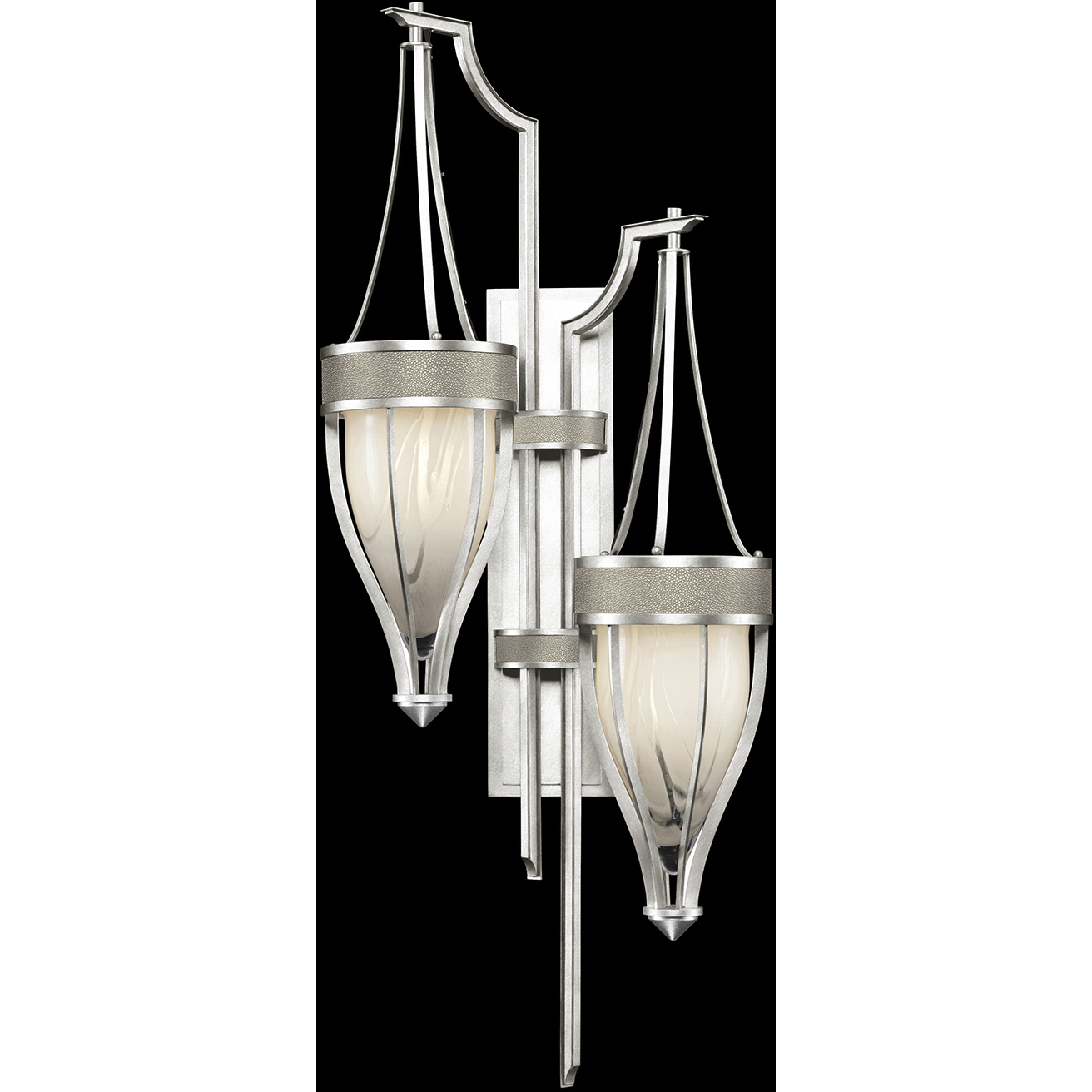 Mirage 2 Light 17.25 inch Silver Sconce Wall Light