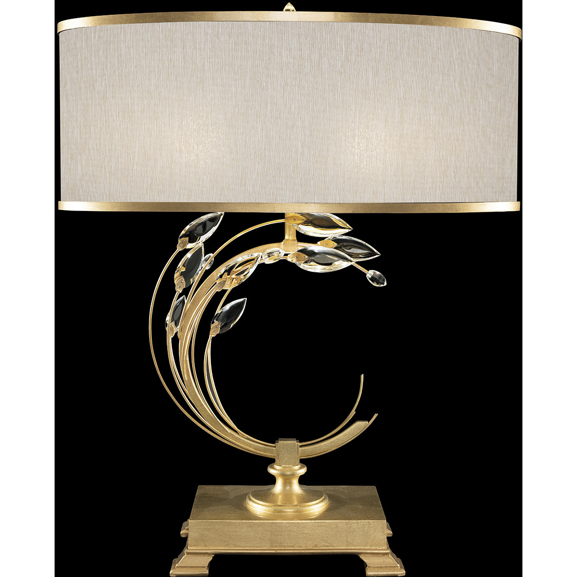 Crystal Laurel 31 inch 150 watt Gold Table Lamp Portable Light