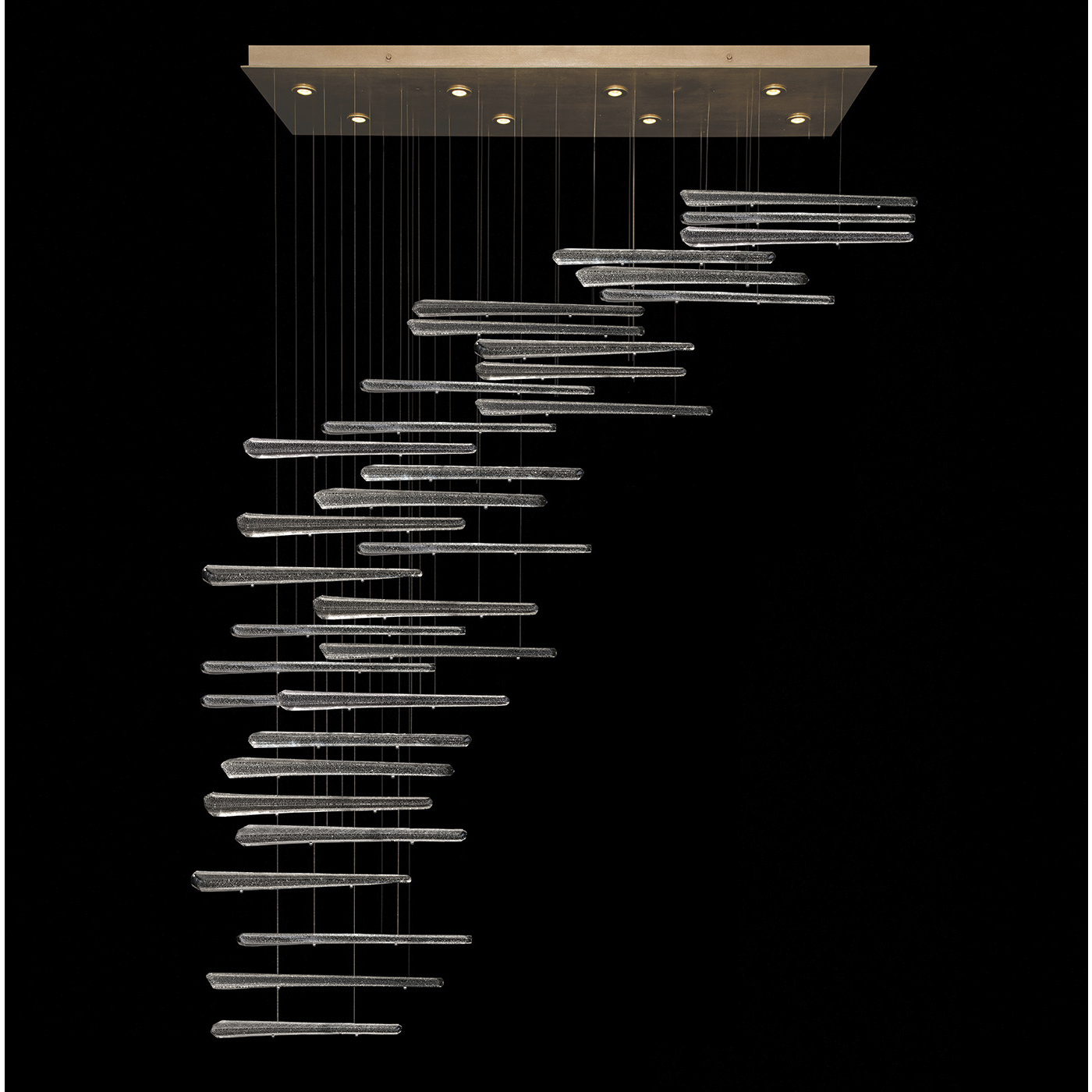 Elevate 8 Light 62 inch Gold Pendant Ceiling Light