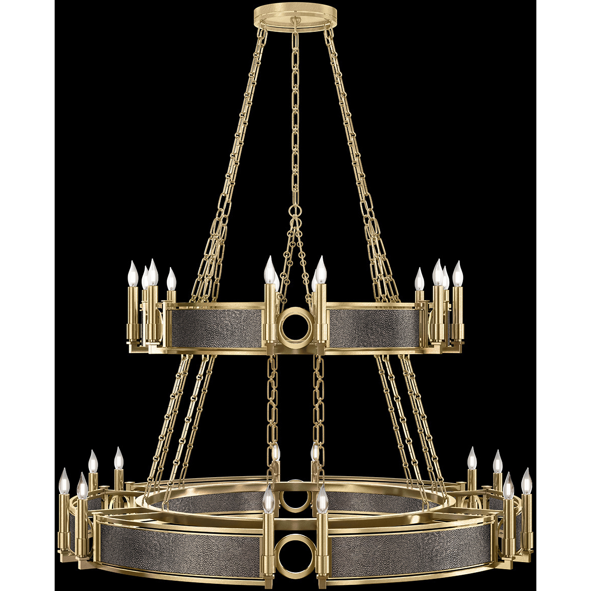 Mirage 24 Light 50 inch Gold Chandelier Ceiling Light