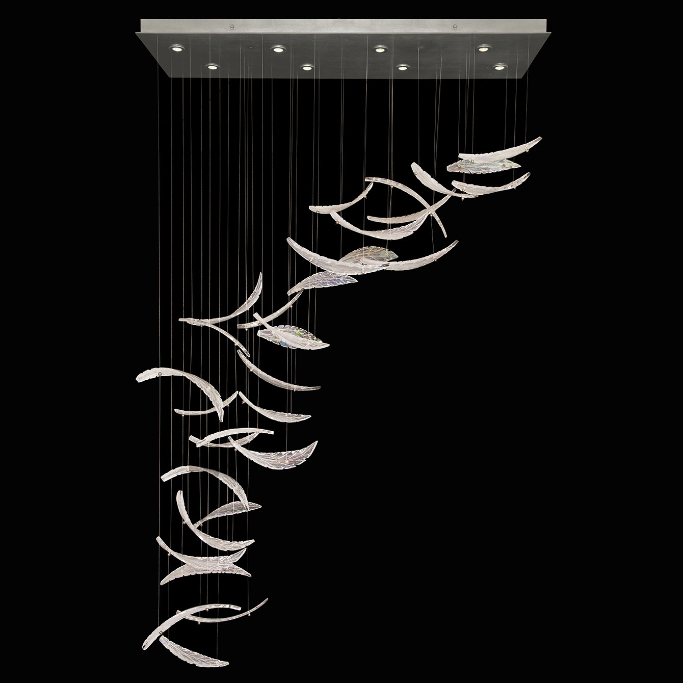 Elevate 8 Light 54 inch Silver Pendant Ceiling Light