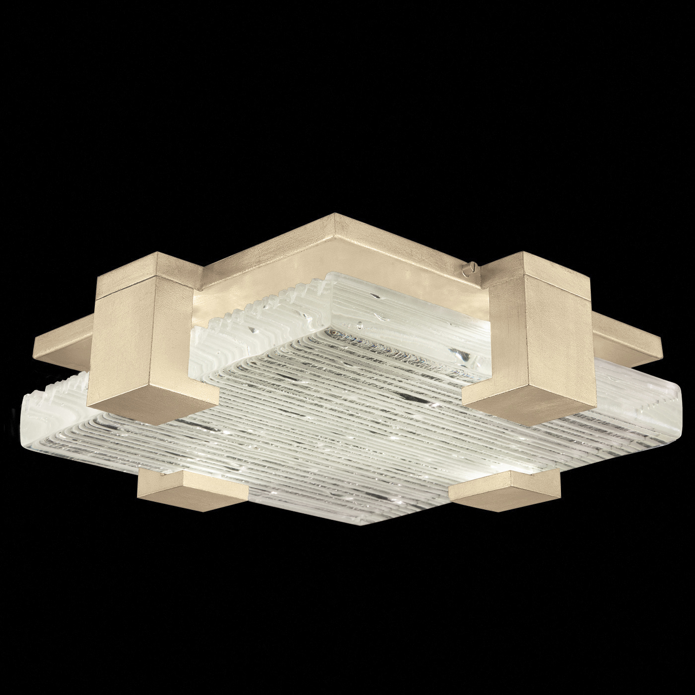 Terra 4 Light 16.75 inch Gold Flush Mount Ceiling Light