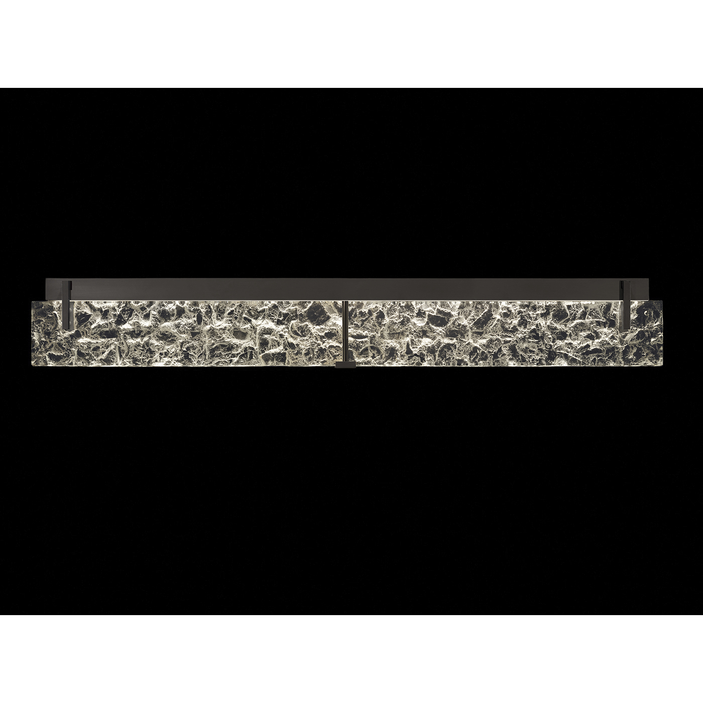 Terra 7 Light 48.3 inch Black Bath Bar Wall Light