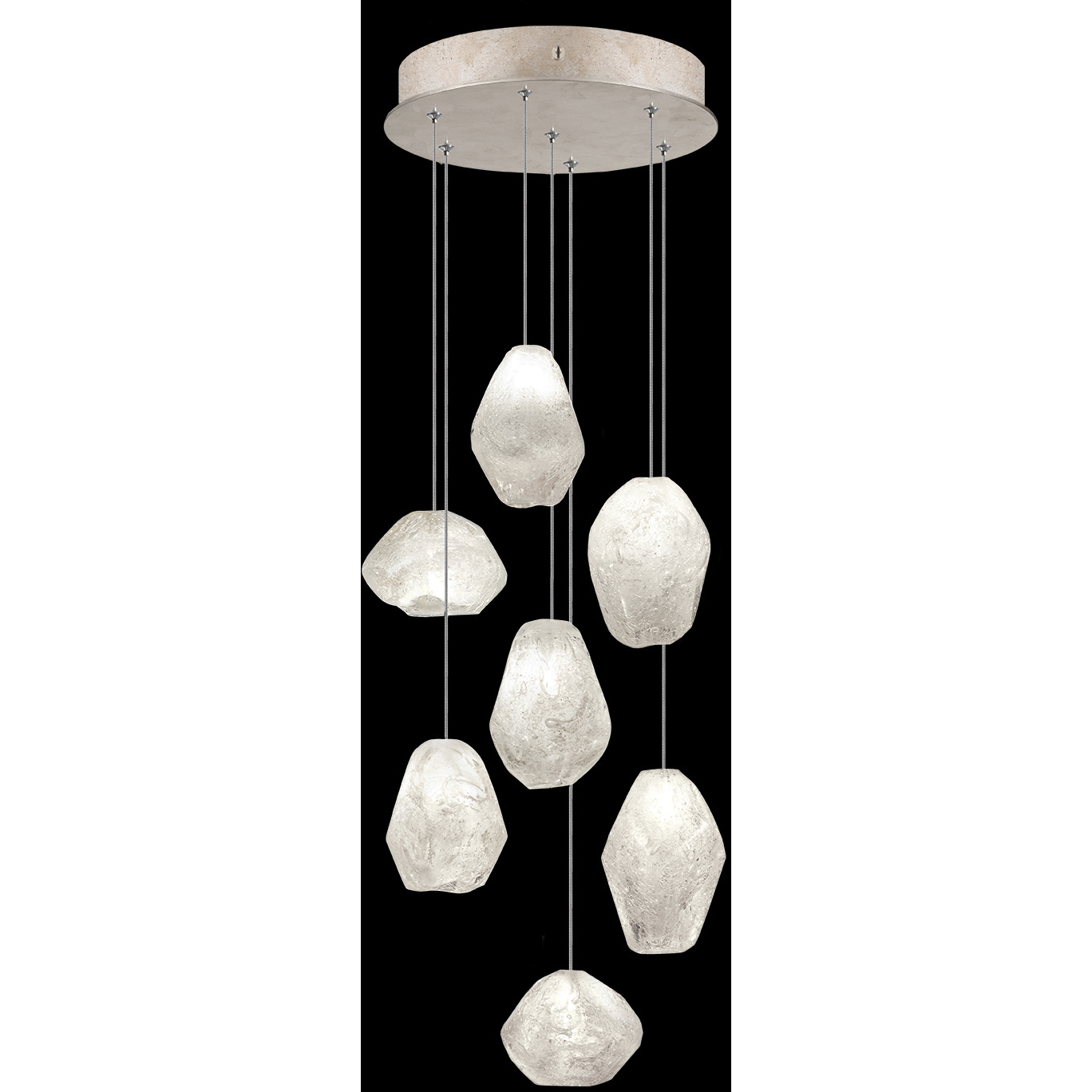 Natural Inspirations 7 Light 14 inch Gold Pendant Ceiling Light