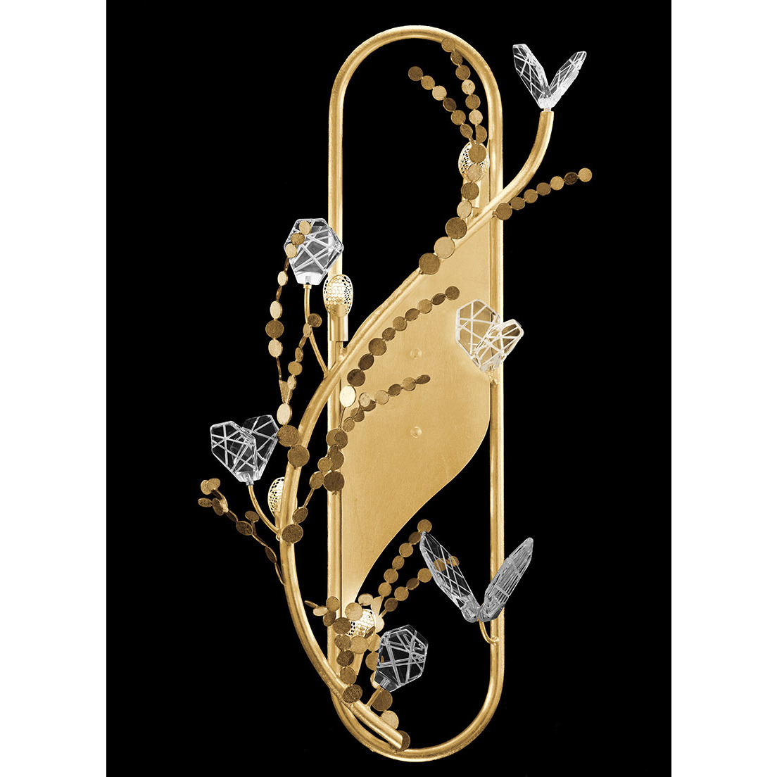 Volare 4 Light 13.5 inch Burnished Gold Sconce Wall Light