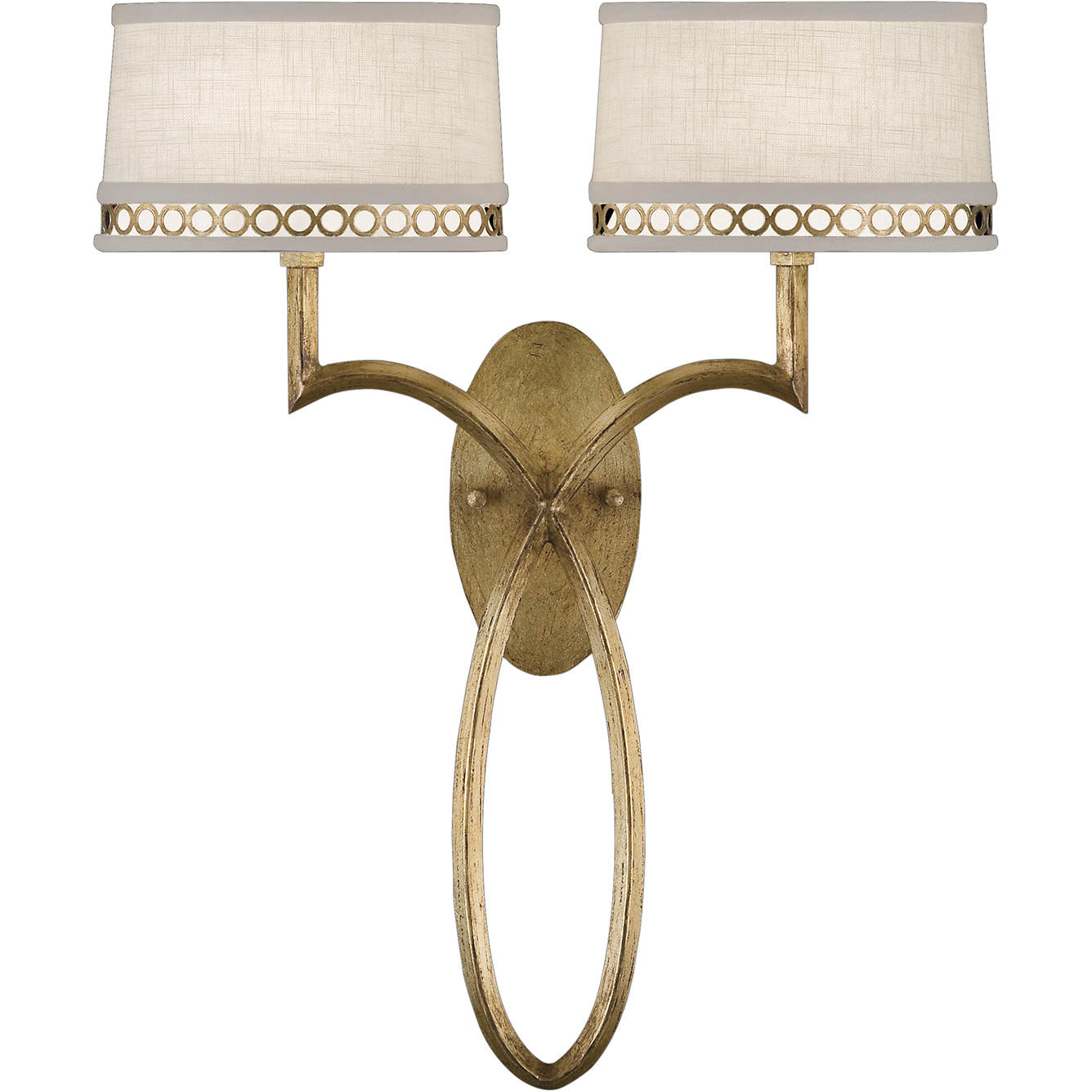 Allegretto 2 Light 18 inch Gold Sconce Wall Light