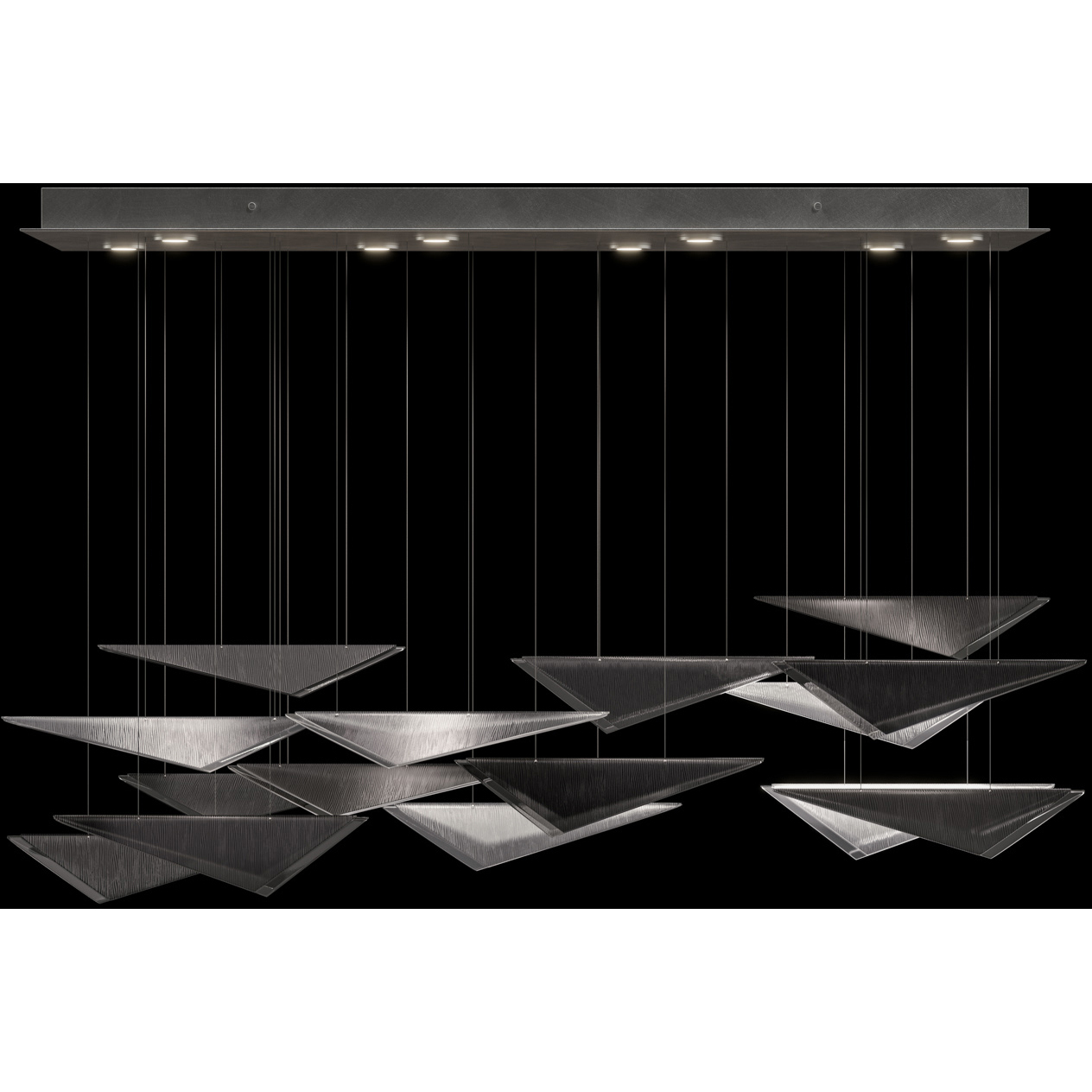 Volo 8 Light 58 inch Silver Pendant Ceiling Light