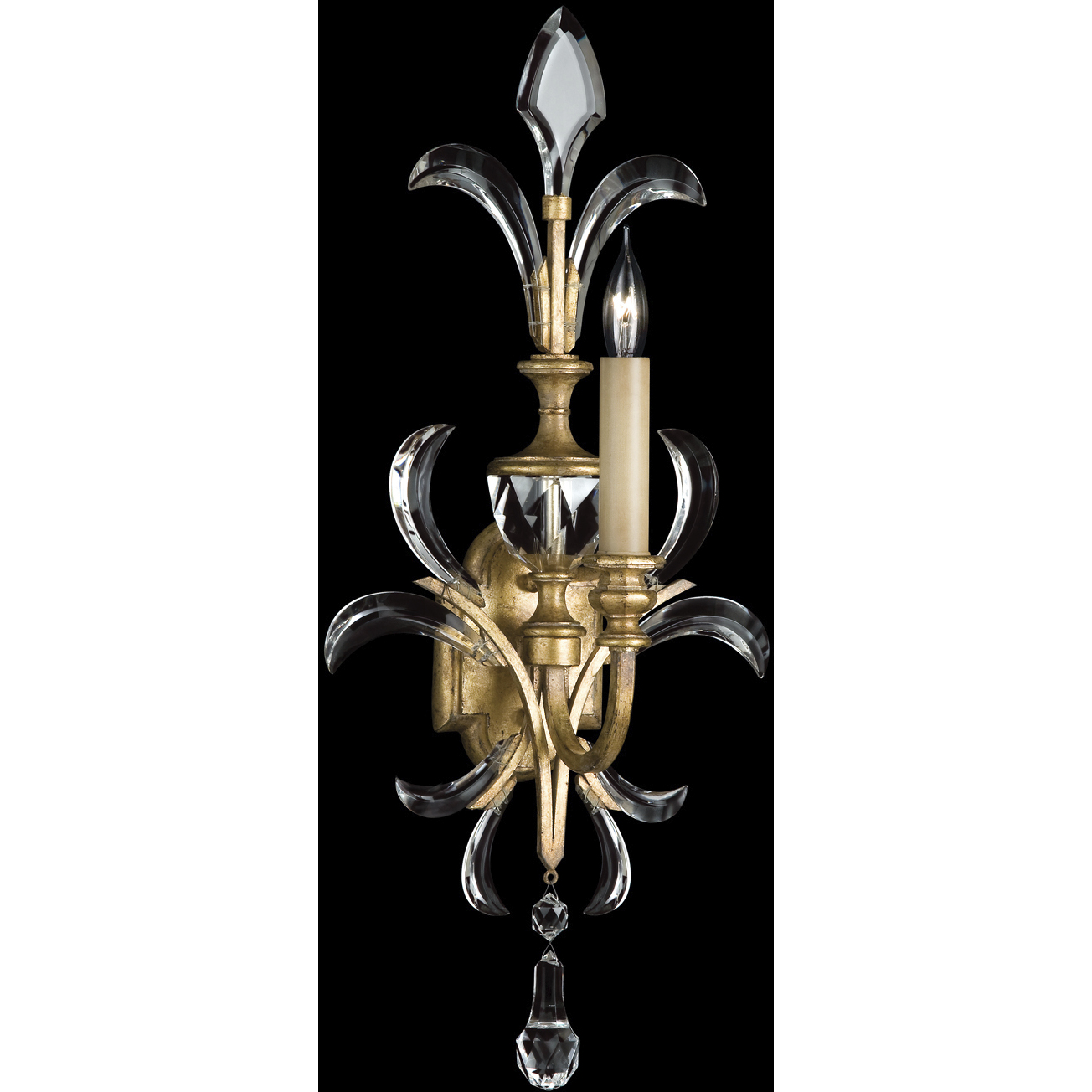 Beveled Arcs 1 Light 12 inch Gold Sconce Wall Light