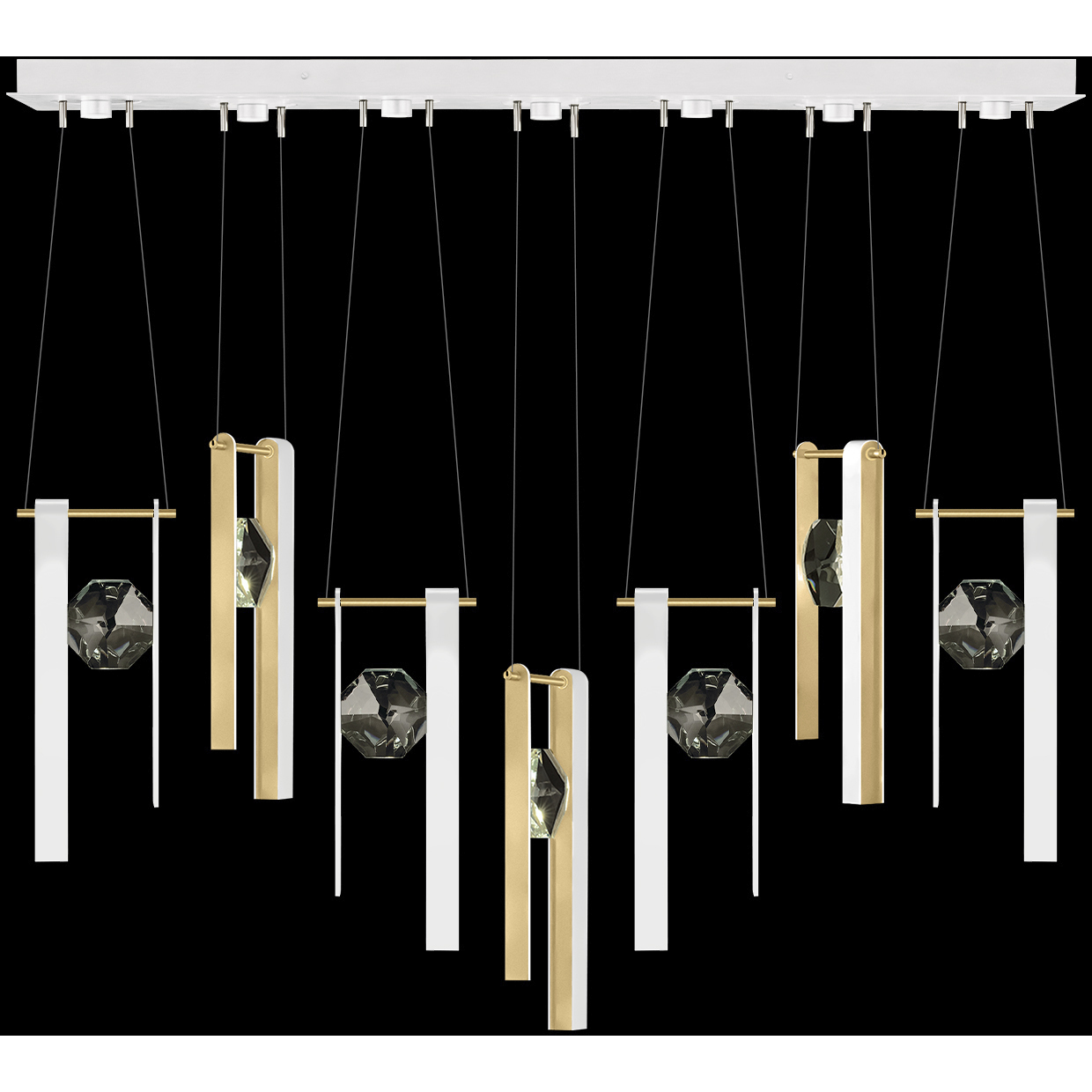 Aria 14 Light 60 inch White Pendant Ceiling Light