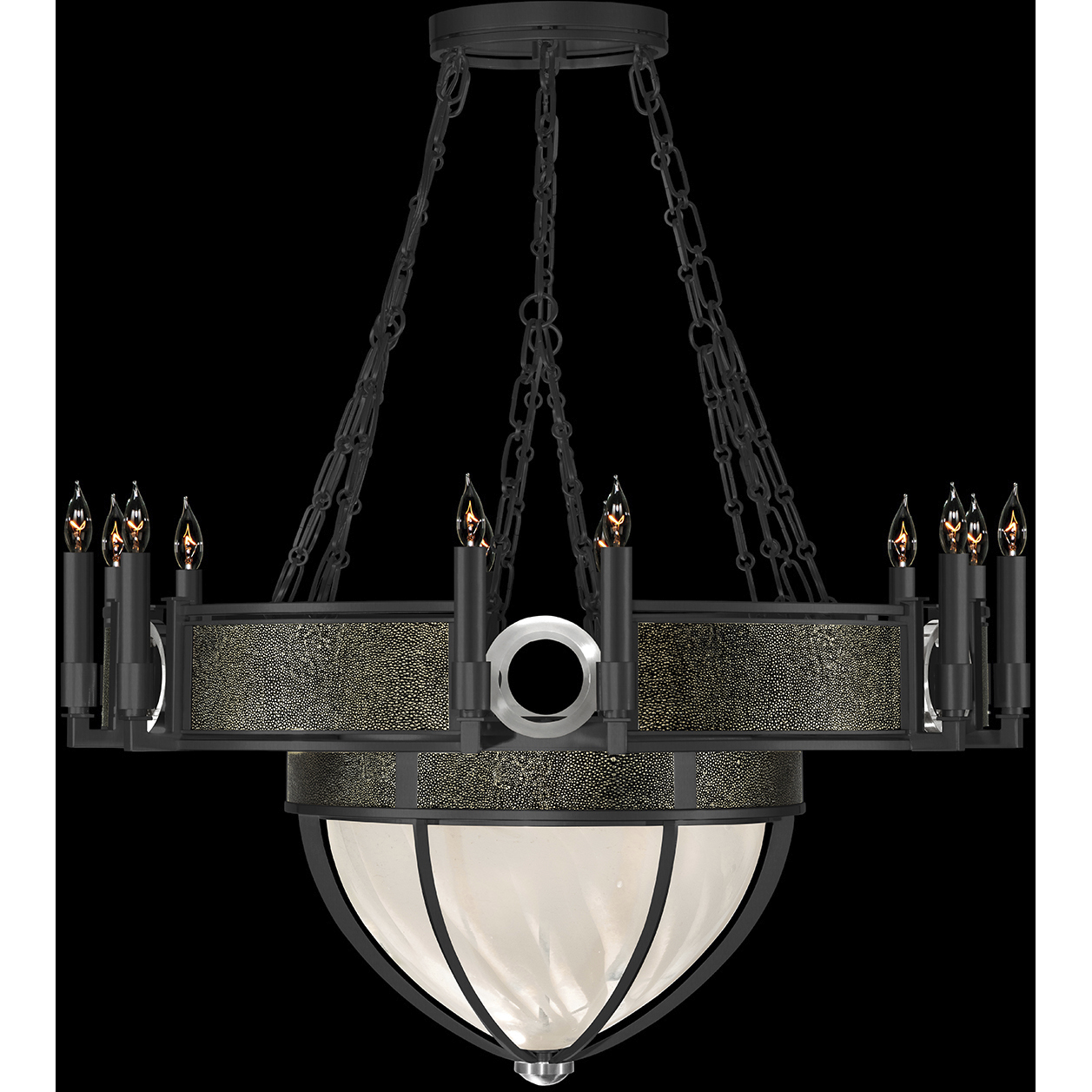 Mirage 15 Light 35.75 inch Black Chandelier Ceiling Light