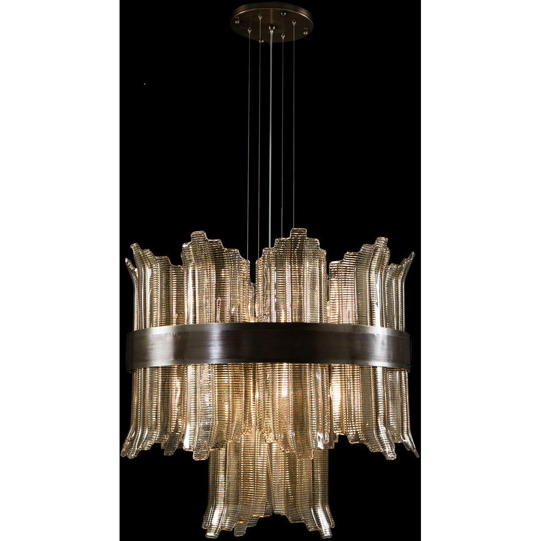 Mariner Luxury LED 32.68 inch Brushed Bronze Chandelier Ceiling Light