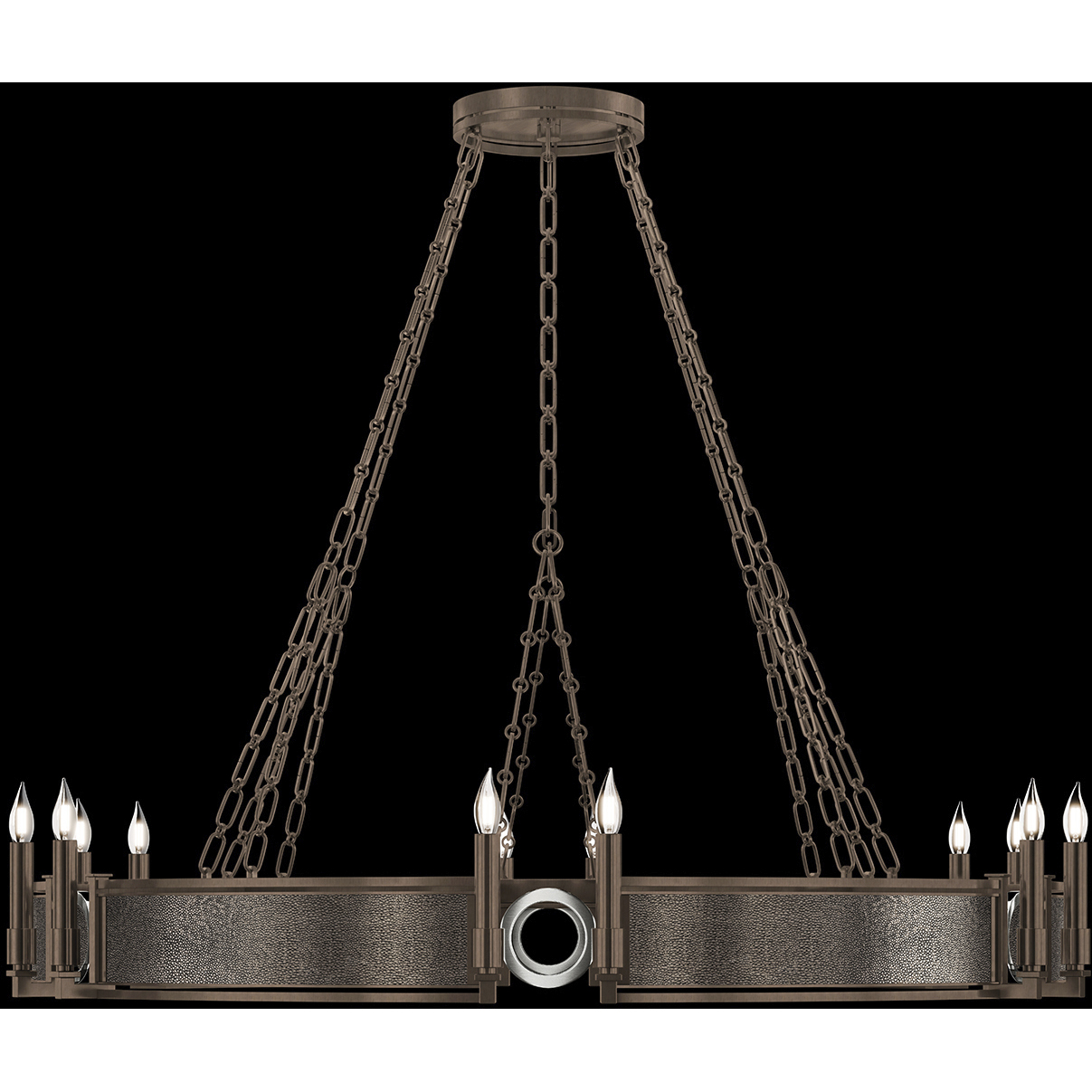 Mirage 12 Light 49.75 inch Bronze Chandelier Ceiling Light