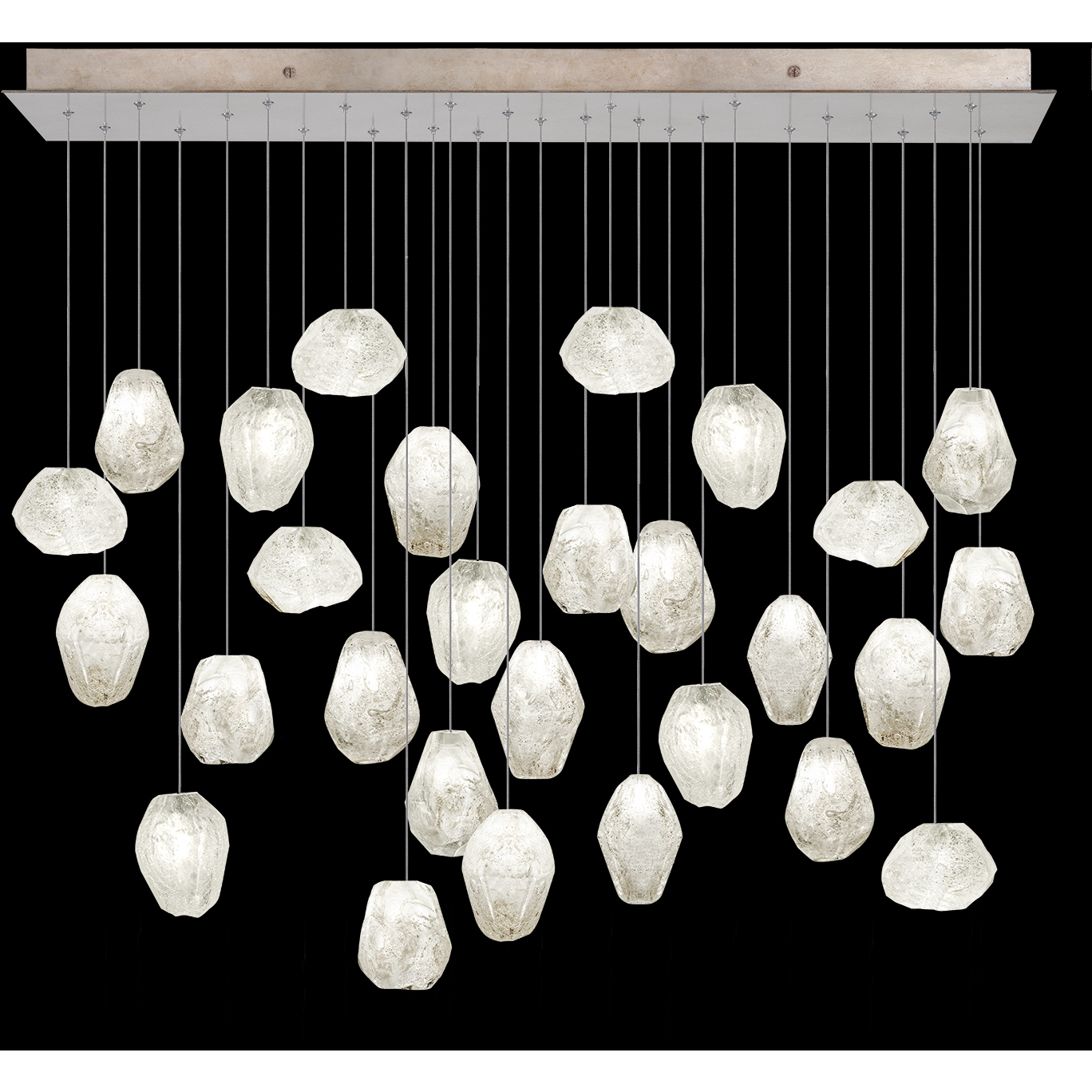 Natural Inspirations 28 Light 54 inch Gold Pendant Ceiling Light
