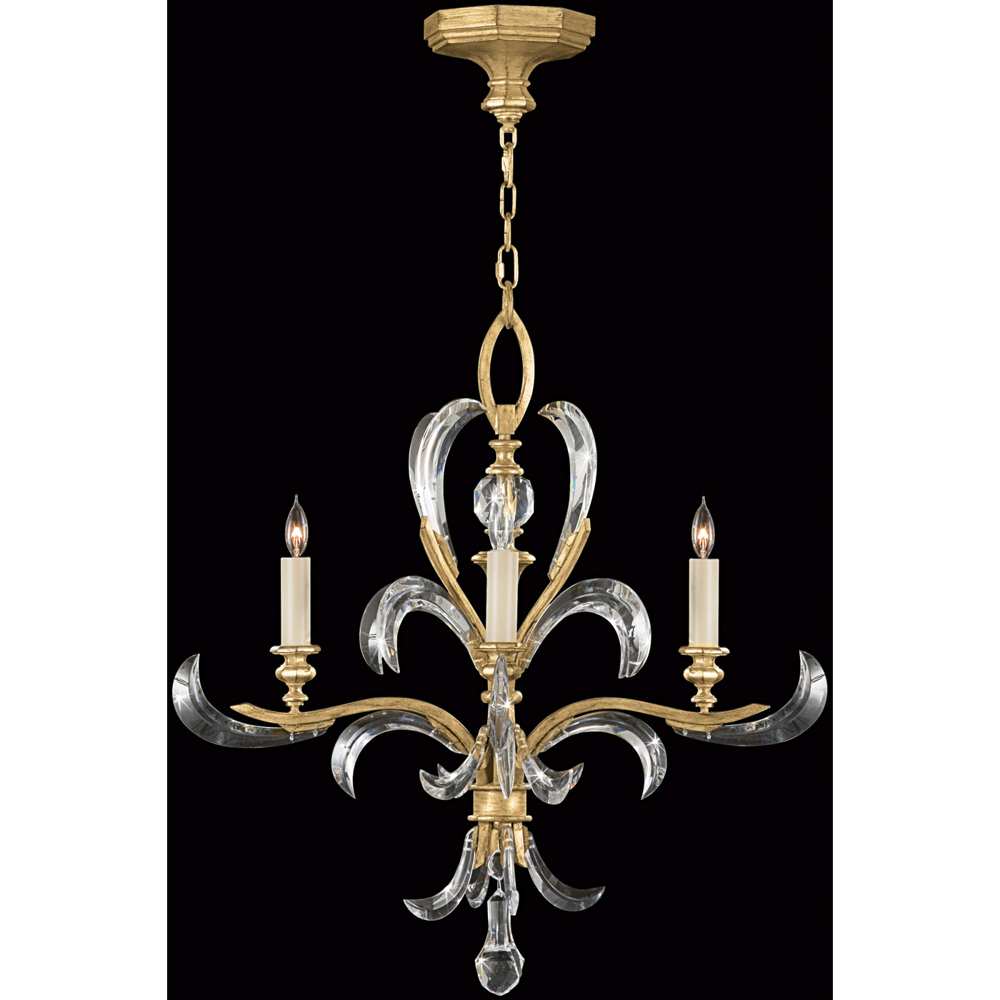 Beveled Arcs 4 Light 28 inch Gold Chandelier Ceiling Light