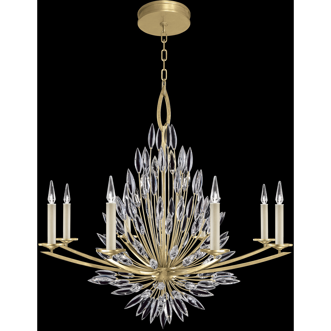 Lily Buds 8 Light 41 inch Gold Chandelier Ceiling Light