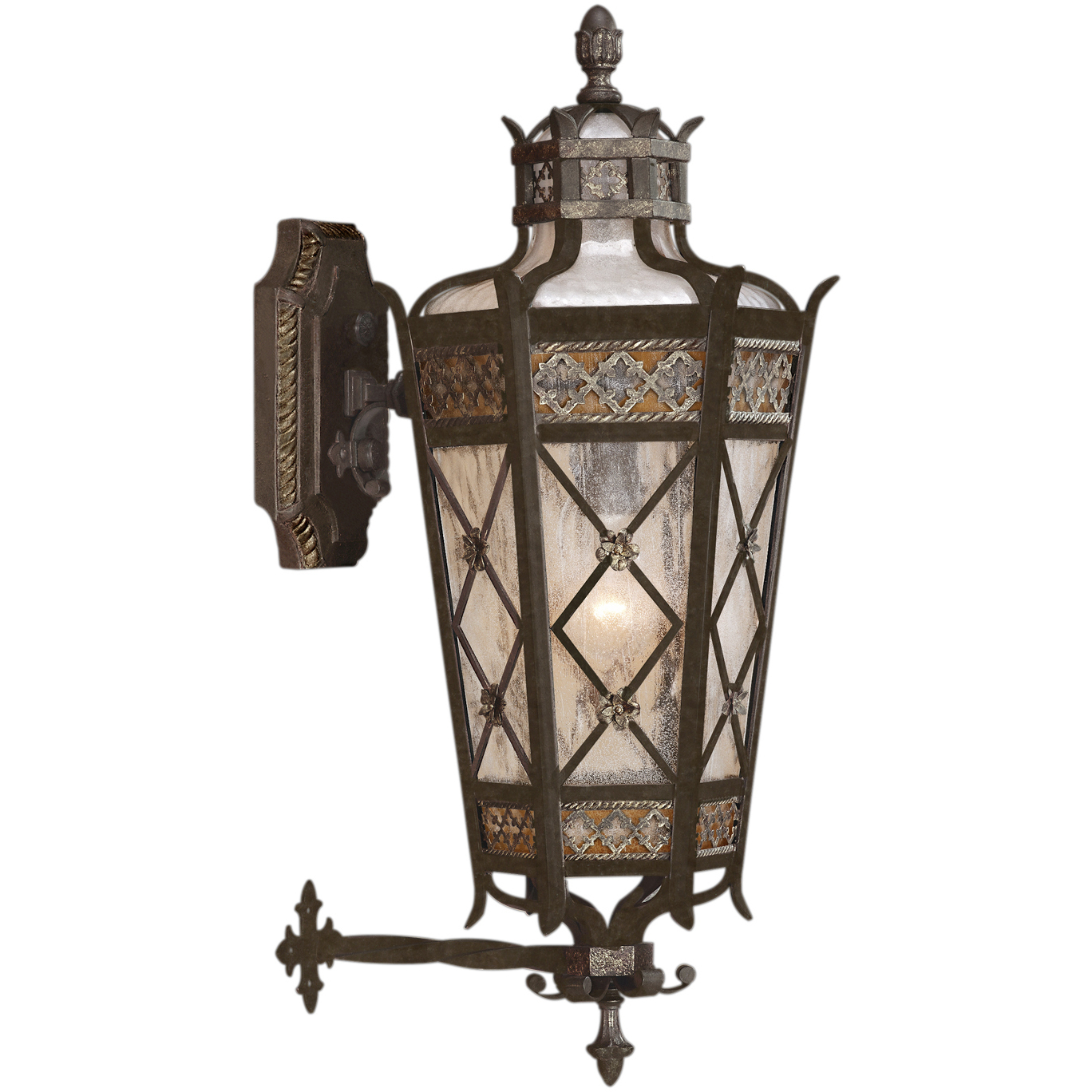 Chateau Outdoor 4 Light 32 inch Bronze Outdoor Wall Mount