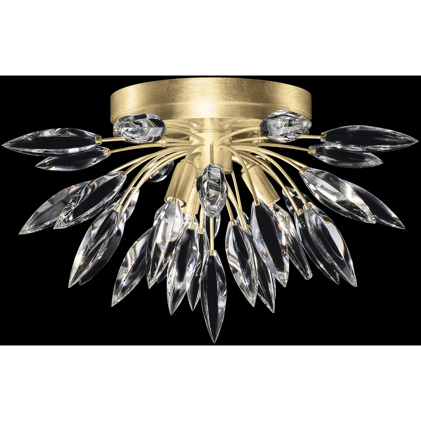 Fine Art 881440-1ST Lily Buds 3 Light 18.5 inch Gold Flush Mount