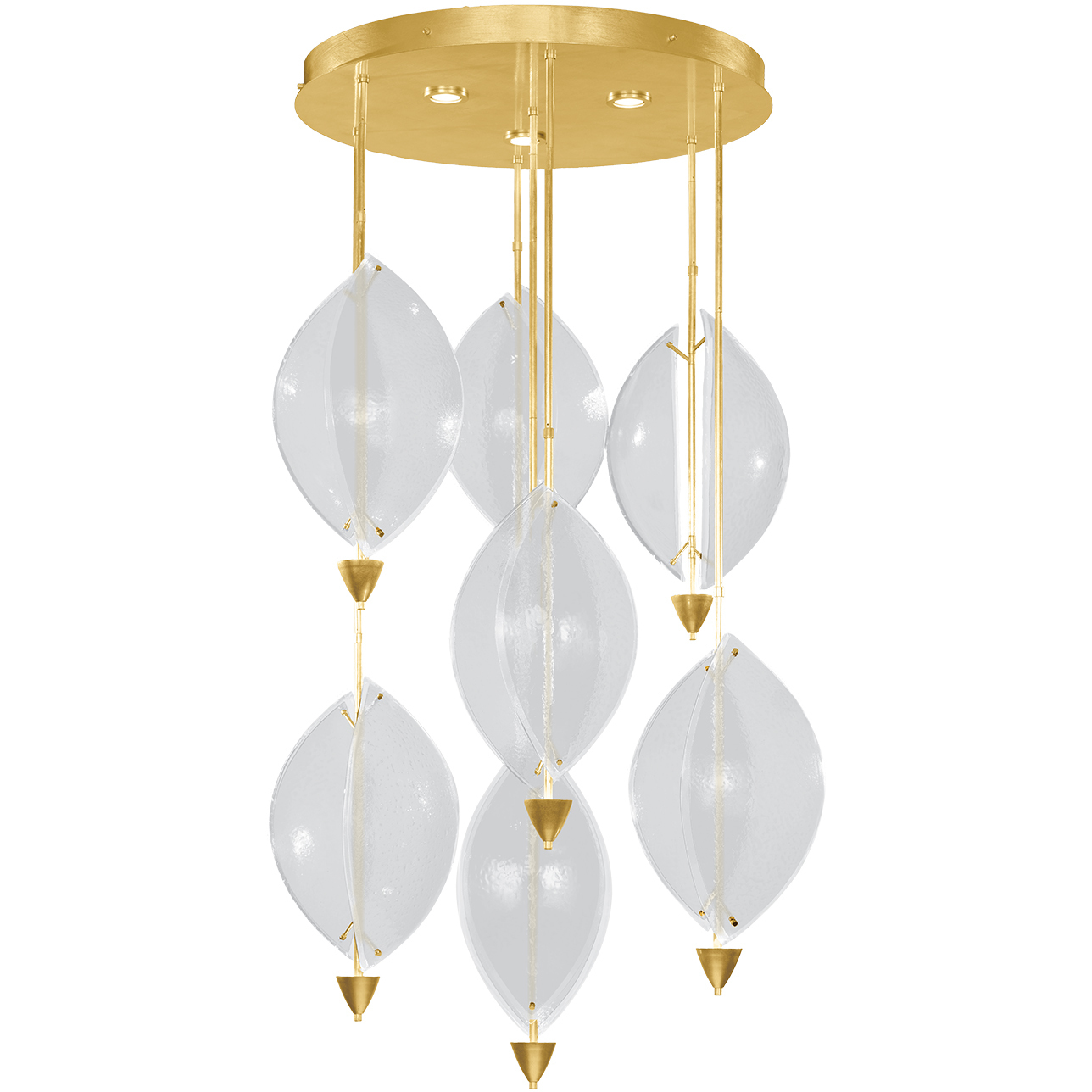 Embark 10 Light 40 inch Gold Pendant Ceiling Light