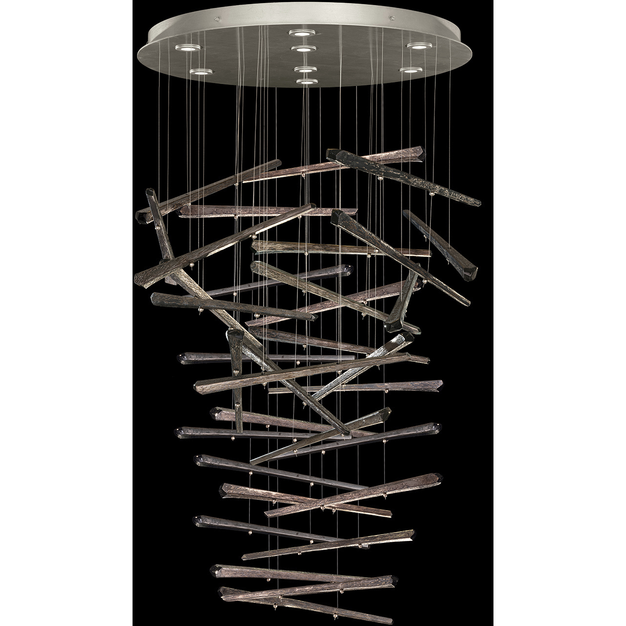 Elevate LED 34 inch Silver Pendant Ceiling Light