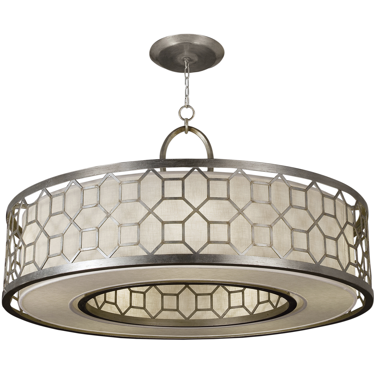 Allegretto 5 Light 48 inch Silver Pendant Ceiling Light