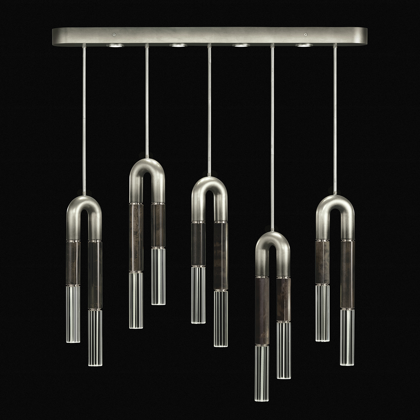 Antonia LED 51.5 inch Silver Pendant Ceiling Light