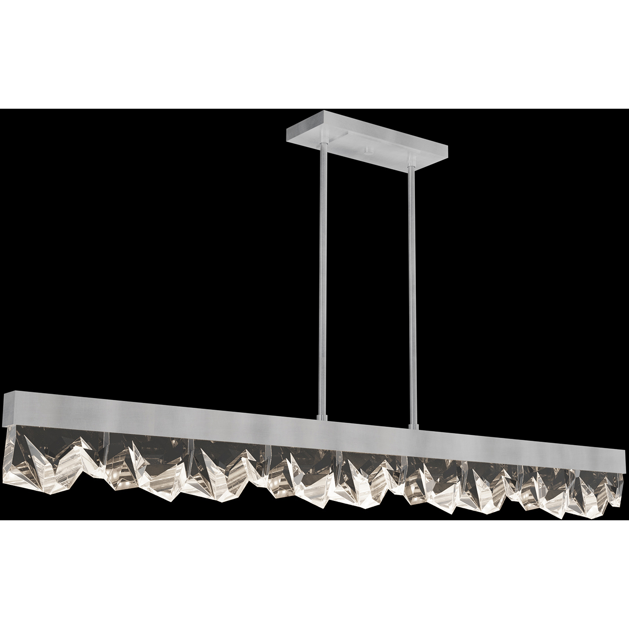 Strata 3 Light 54.5 inch Silver Pendant Ceiling Light
