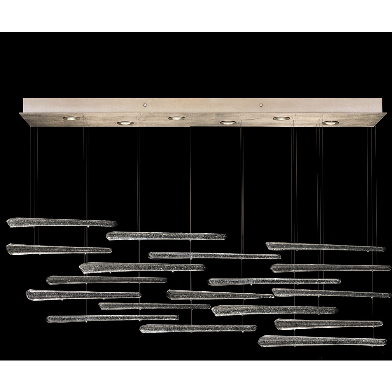 Elevate 6 Light 59 inch Gold Pendant Ceiling Light